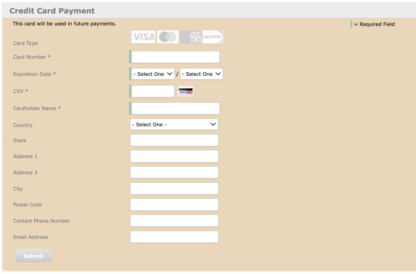Payment Page with custom CSS Payment Page with custom CSS